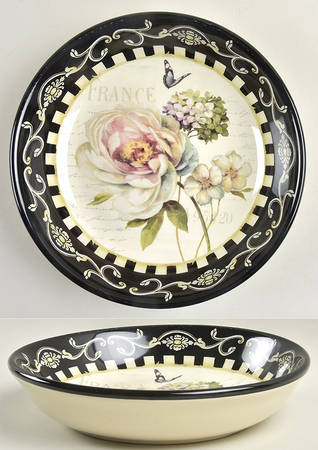 Marche d'Fleur 9" Pasta Serving Bowl