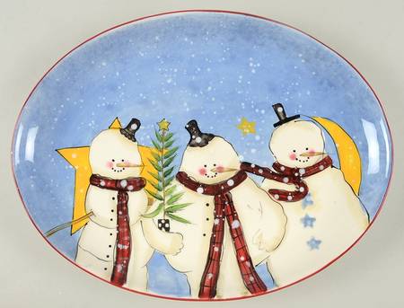 Heavenly Holiday 14" Oval Serving Platter