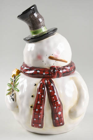 Heavenly Holiday Figural Cookie Jar & Lid