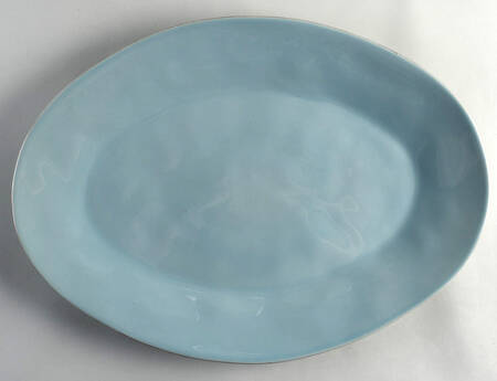 Marin Blue 20" Oval Serving Platter
