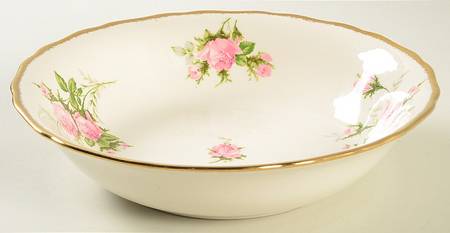 Pink T Rose 8" Round Vegetable Bowl