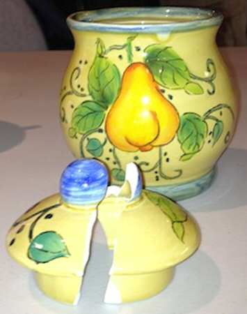 Golden Harvest Sugar Bowl & Lid