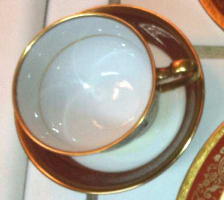 CZE255 Footed Cup & Saucer Set
