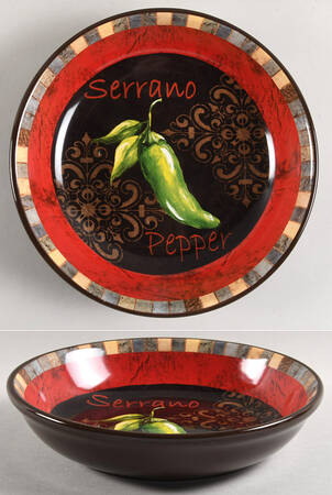Chili Pepper Coupe Soup Bowl