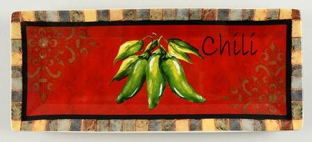 Chili Pepper 14" Rectangular Tray