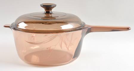 Visions Amber 2.5 Quart Saucepan with Lid