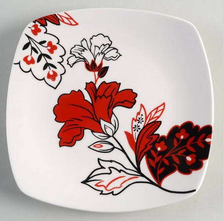 Velvet Bouquet (Square) Salad Plate