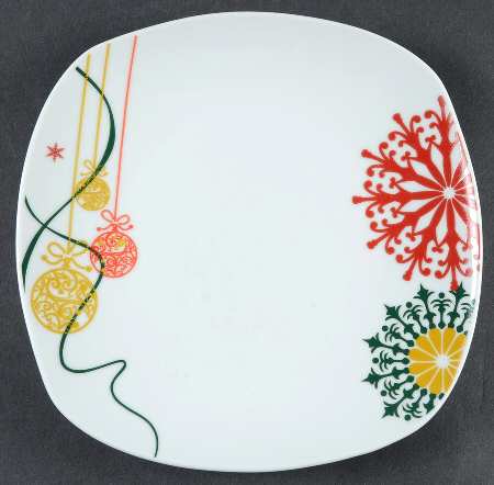 Holiday Jewel Square Salad Plate