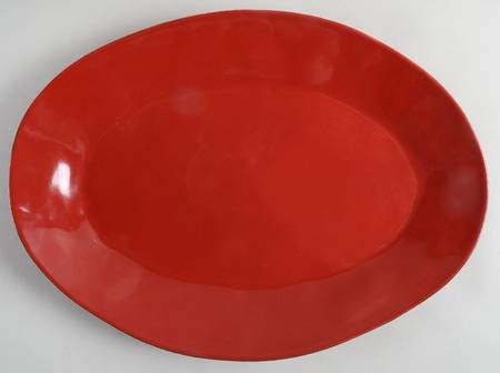 Marin Red 15" Oval Serving Platter