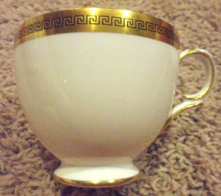Greek Key Footed Cup