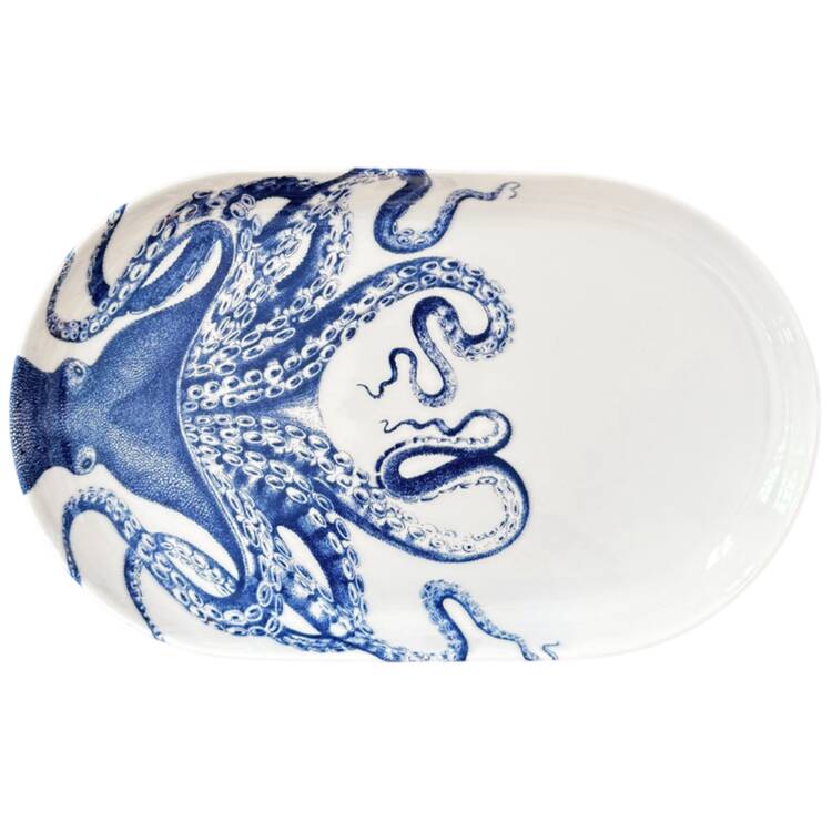 Blue Lucy 16" Oval Tray