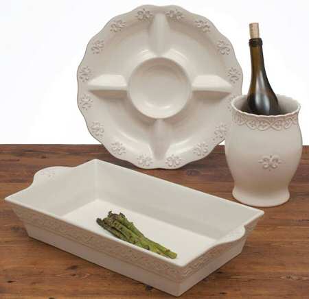Adeline Ivory Large Rectangular Baker