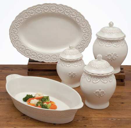 Adeline Ivory Large Oval Baker