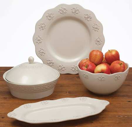 Adeline Ivory 16" Chop Plate (Round Platter)