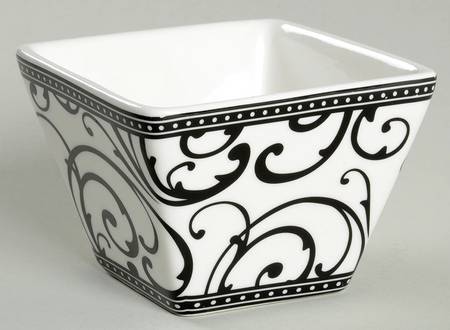 Veluto Black Individual Square Appetizer Bowl by Ciroa