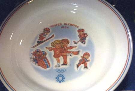 Winter Olympics Dinner Plate
