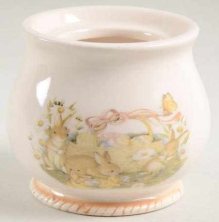 Bunny Basket Sugar Bowl No Lid