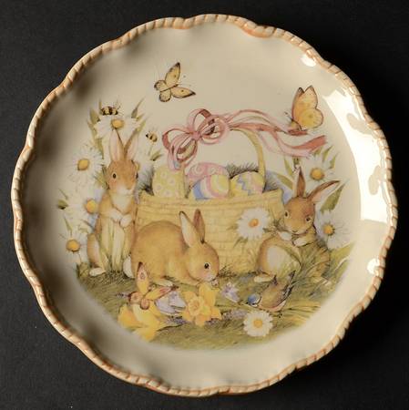 Bunny Basket Salad Plate