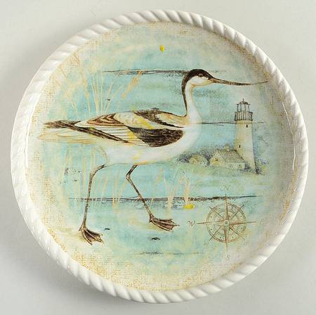 Beach Cottage Salad/Dessert Plate