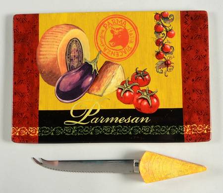 Zesty Foods 2 Piece Cheese Dish and Knife Set