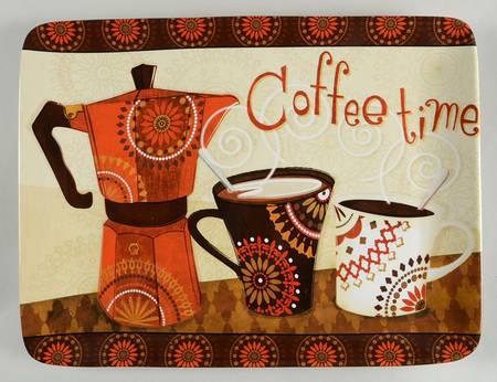 Cup of Joe 16" Rectangular Serving Platter