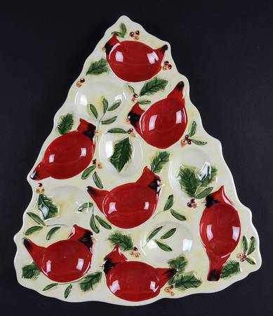 Winter Wonder Figural Deviled Egg Plate