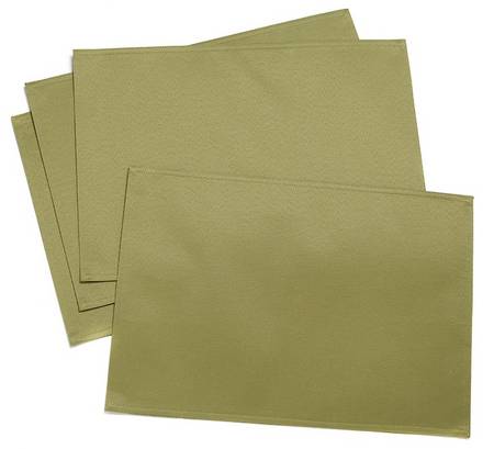 Strokes of Color (Brushed) Apple Green Cloth Placemat