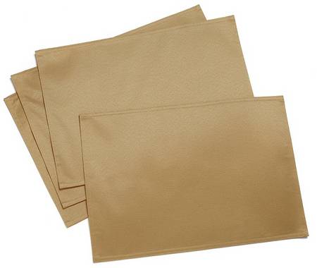 Strokes of Color (Brushed) Creamy Sand Cloth Placemat