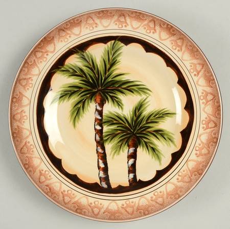 Nefelin Palm Salad Plate