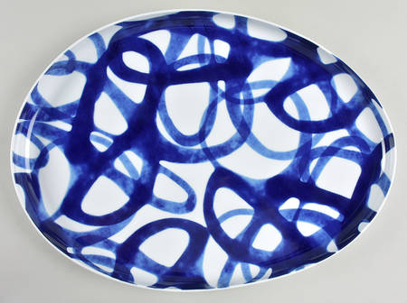 Como 18" Oval Serving Platter