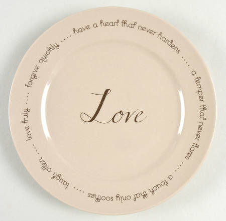 Circles of Love Salad Plate