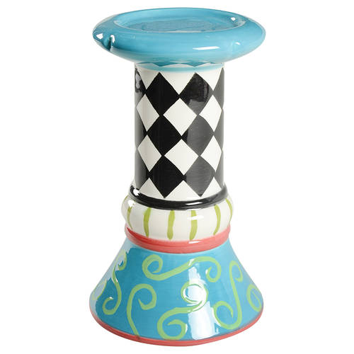 Classic Rose 8" Pillar Candleholder