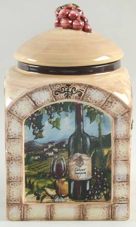 Tuscan View Small Canister & Lid