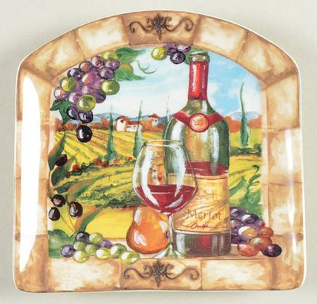 Tuscan View Canape Plate