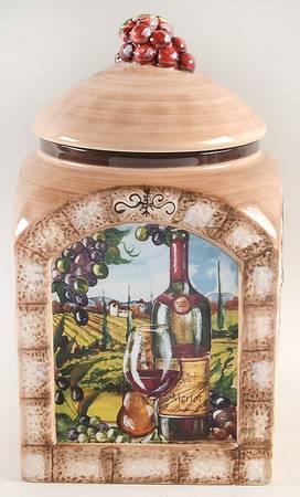 Tuscan View Large Canister & Lid