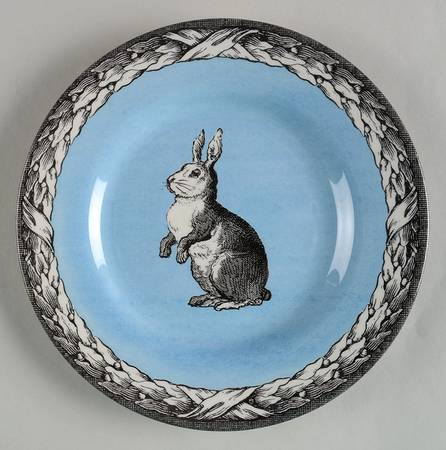 Bunny (Laurel Border) Salad Plate
