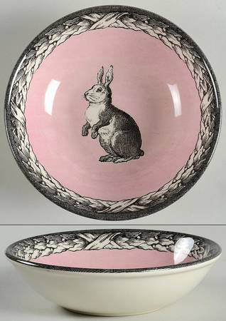 Bunny (Laurel Border) Soup/Cereal Bowl