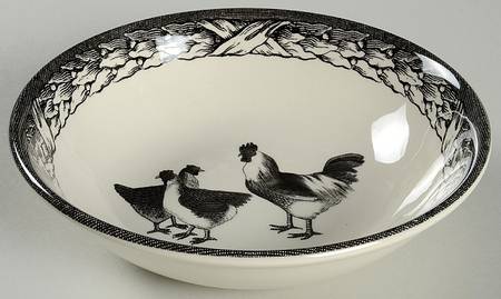 Cock & Hens Soup/Cereal Bowl