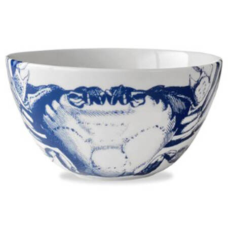 Crabs & Nets Blue Coupe Cereal Bowl
