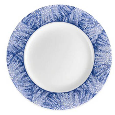 Sea Fan Blue Salad/Dessert Plate