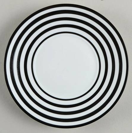 Hemisphere Vinyl Stripe Bread & Butter Plate