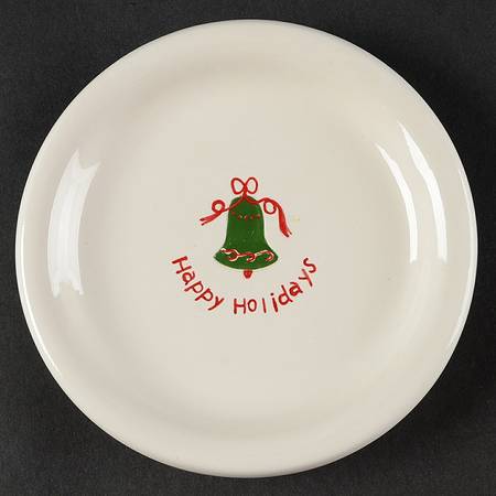 Happy Holidays Appetizer Plate by BIA Cordon Bleu