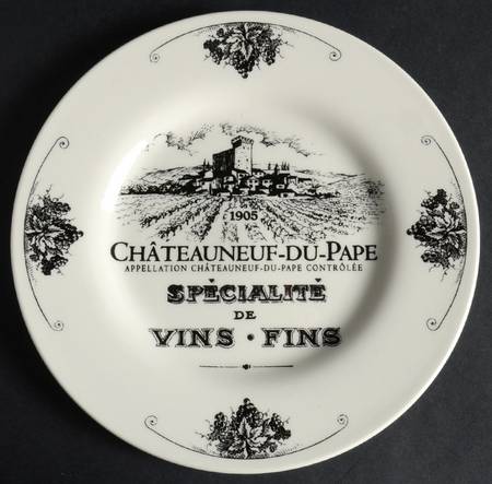 Vineyard Black Salad Plate