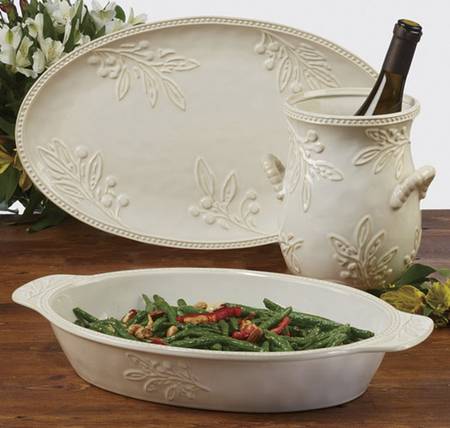 Bianca Ivory 17" Oval Baker