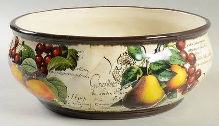Botanical Fruit 10" Round Serving Bowl