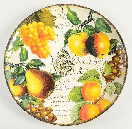 Botanical Fruit 14" Chop Plate (Round Platter)