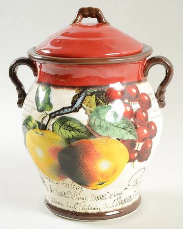 Botanical Fruit Medium Canister & Lid