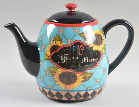 French Barnyard Teapot & Lid