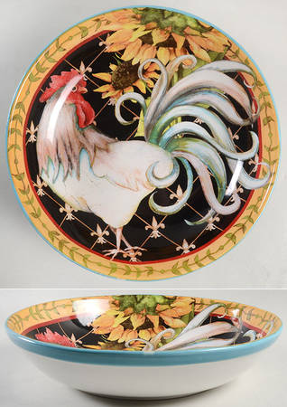 French Barnyard 13" Pasta Serving Bowl