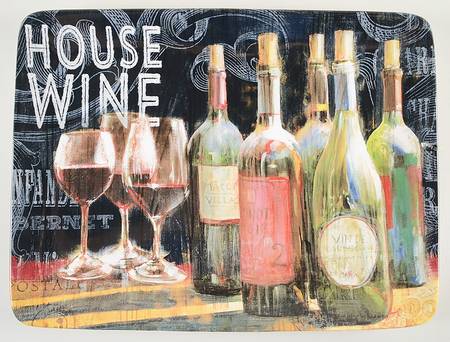 House Wine 16" Rectangular Serving Platter
